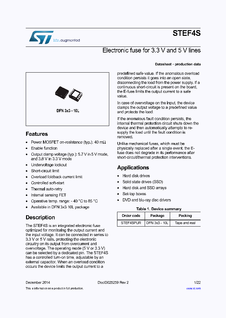 STEF4SPUR_8466313.PDF Datasheet