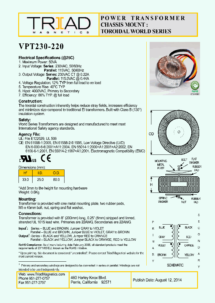VPT230-220_8469404.PDF Datasheet