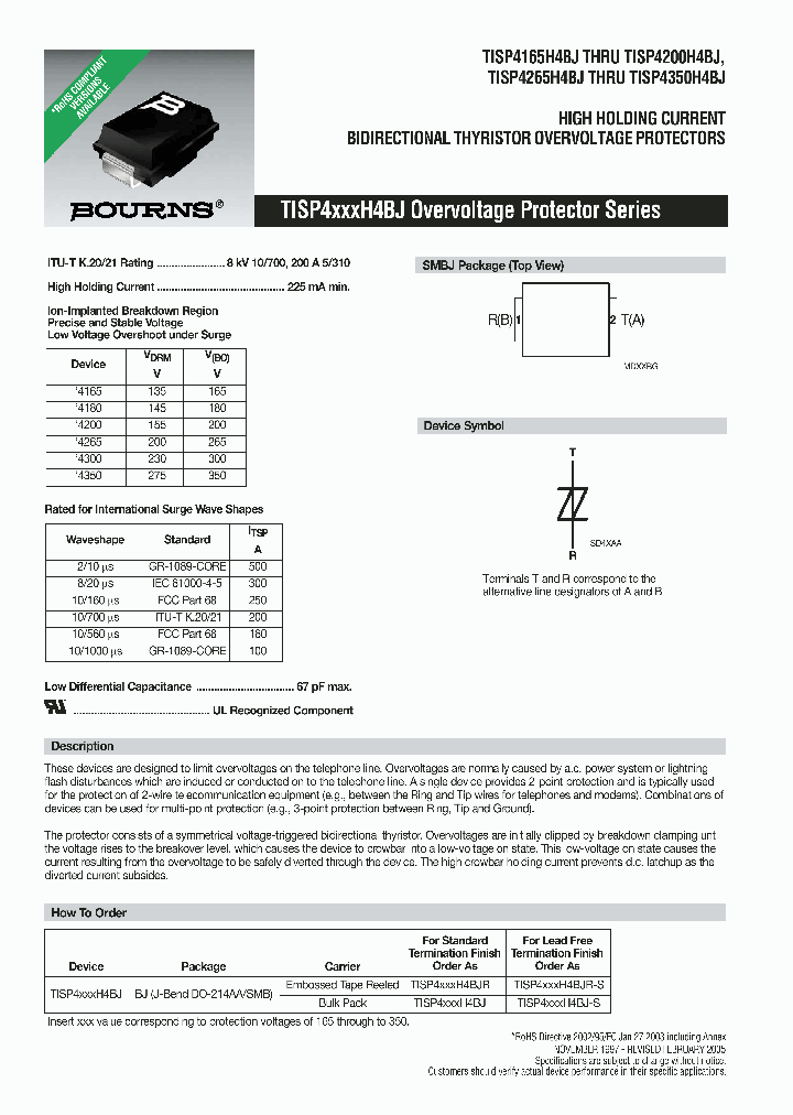 TISP4300H4BJR_8469047.PDF Datasheet