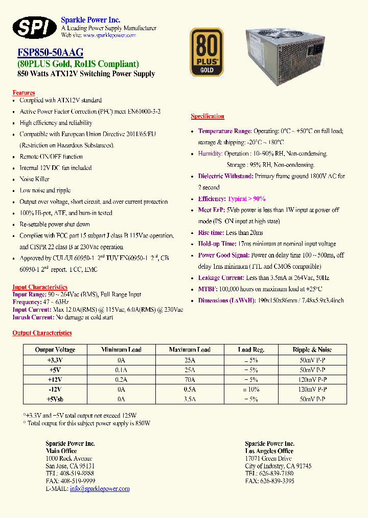 FSP850-50AAG_8474470.PDF Datasheet