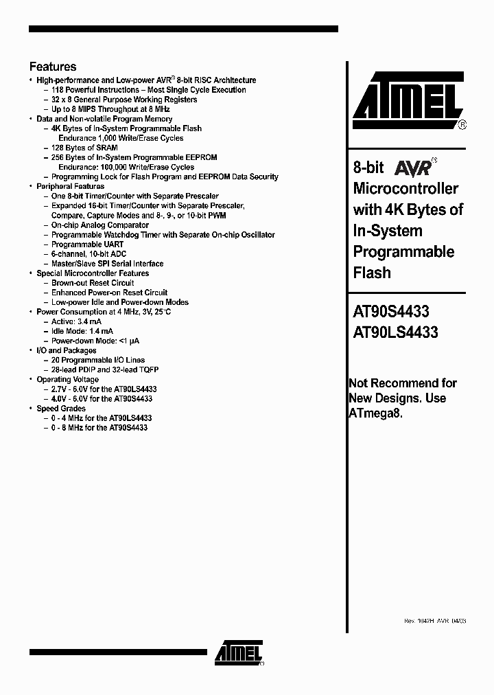 AT90S4433-14_8476634.PDF Datasheet