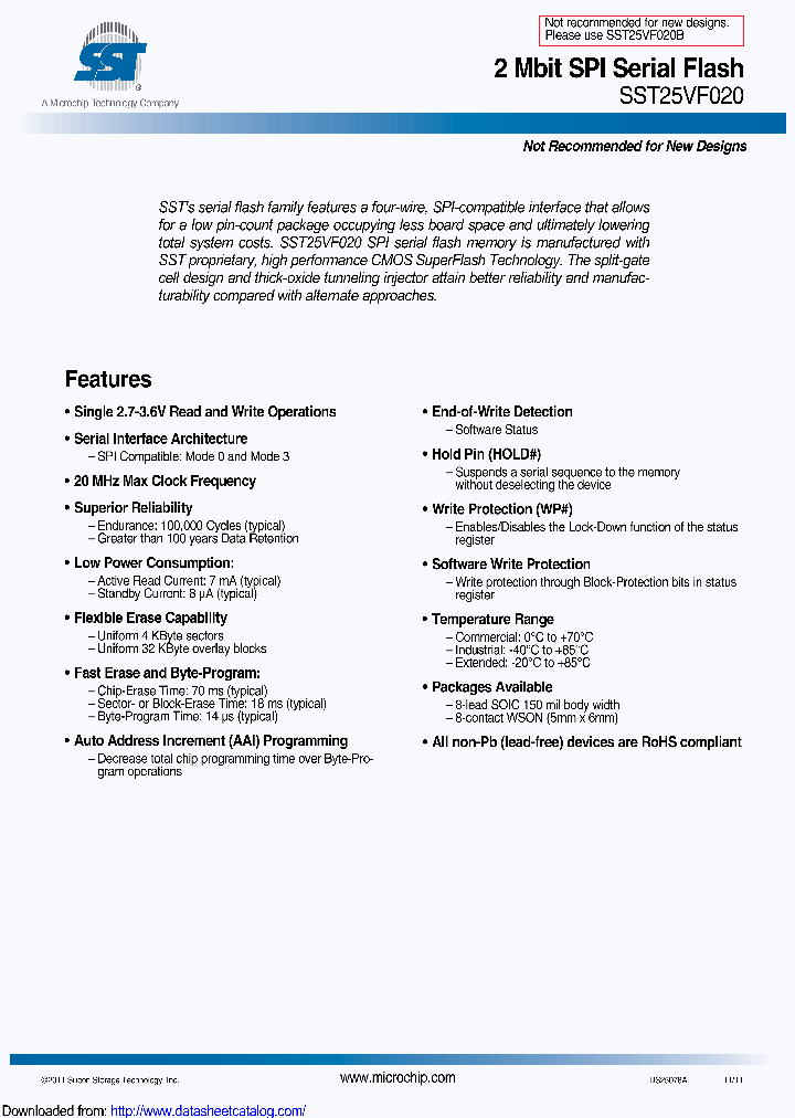 SST25VF020B-80-4I-Q3AE-T_8485967.PDF Datasheet