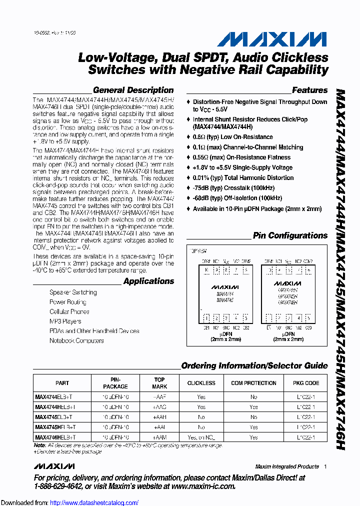 MAX4745ELBTG069_8492934.PDF Datasheet