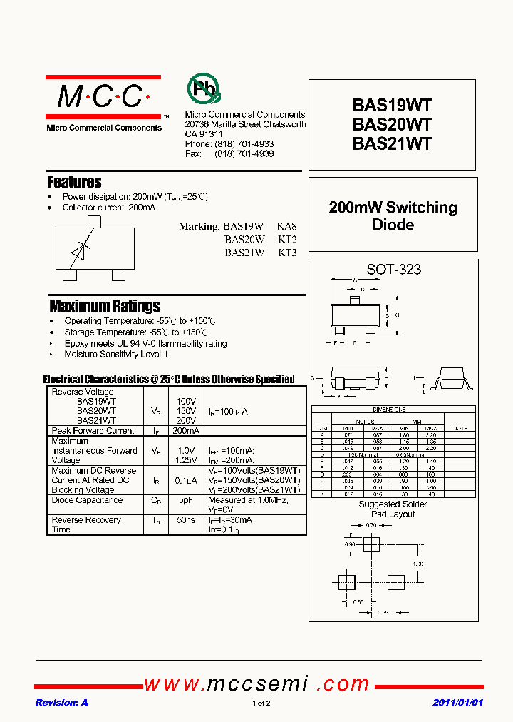 BAS19WT-11_8493990.PDF Datasheet