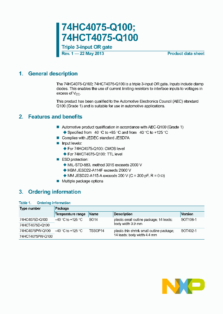 74HCT4075PW-Q100_8494705.PDF Datasheet