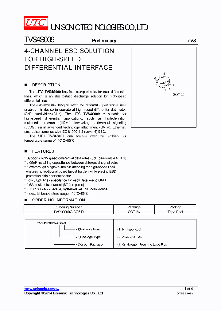 TVS4S009G-AG6-R_8496222.PDF Datasheet