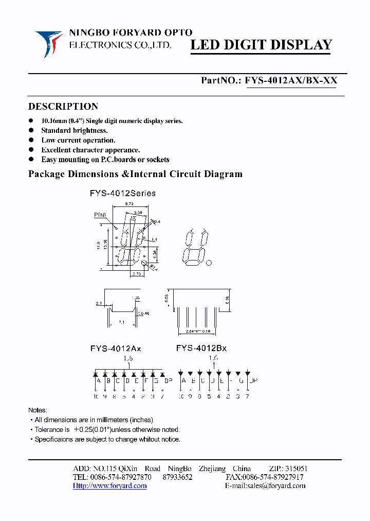 FYS-4012AX_8508815.PDF Datasheet