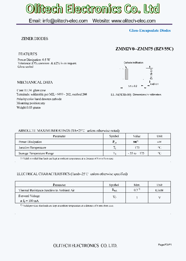 ZMM4V3_8516708.PDF Datasheet