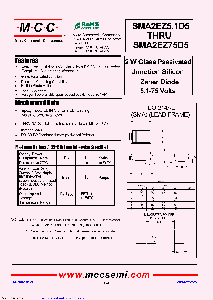 SMA2EZ24D5_8525396.PDF Datasheet