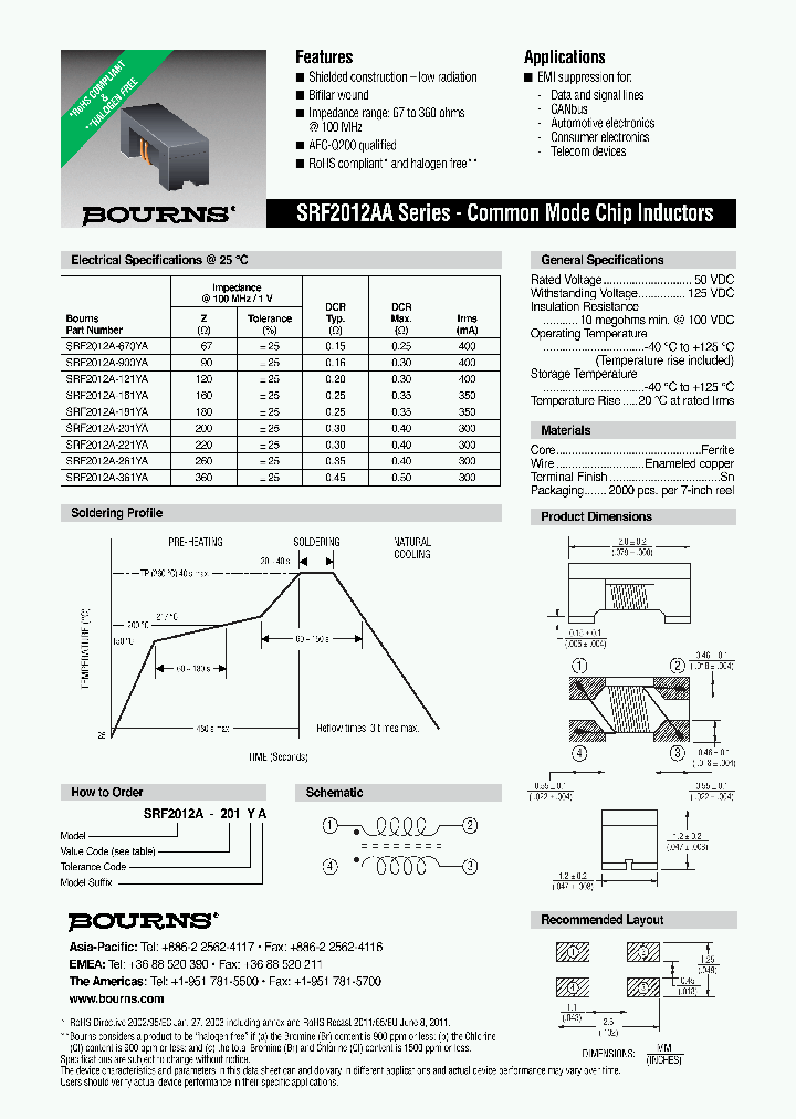 SRF2012A-161YA_8528749.PDF Datasheet