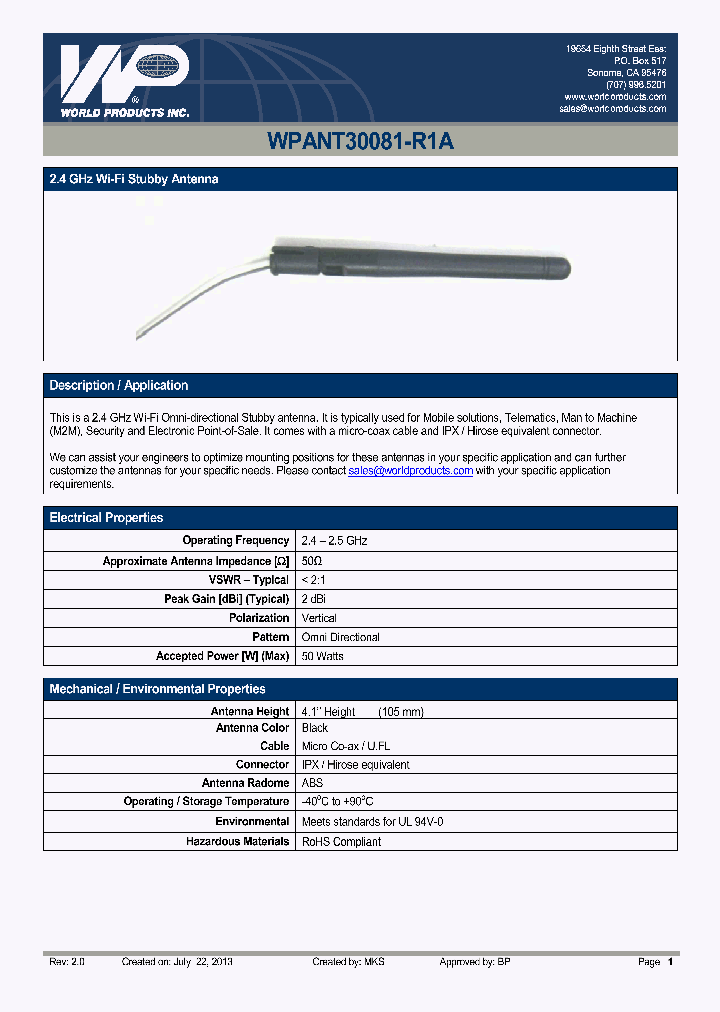 WPANT30081-R1A_8531831.PDF Datasheet