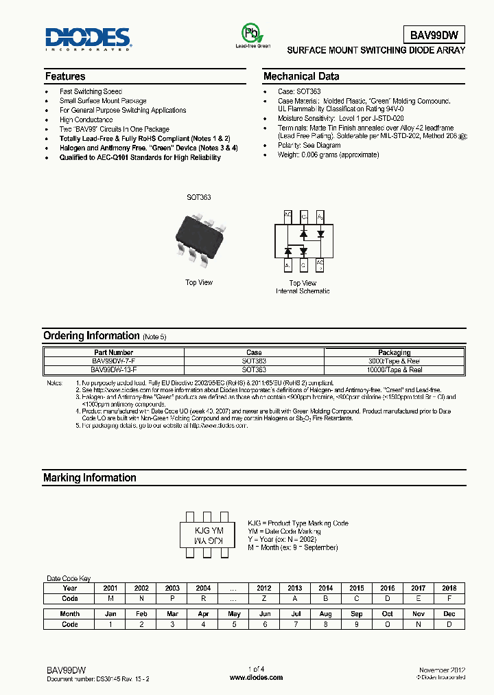 BAV99DW-13-F_8537859.PDF Datasheet