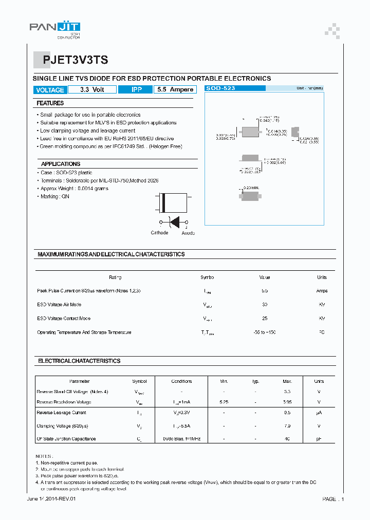PJET3V3TS-14_8542012.PDF Datasheet