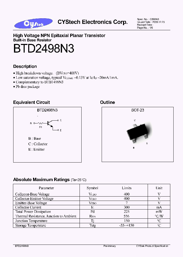 BTD2498N3_8548181.PDF Datasheet