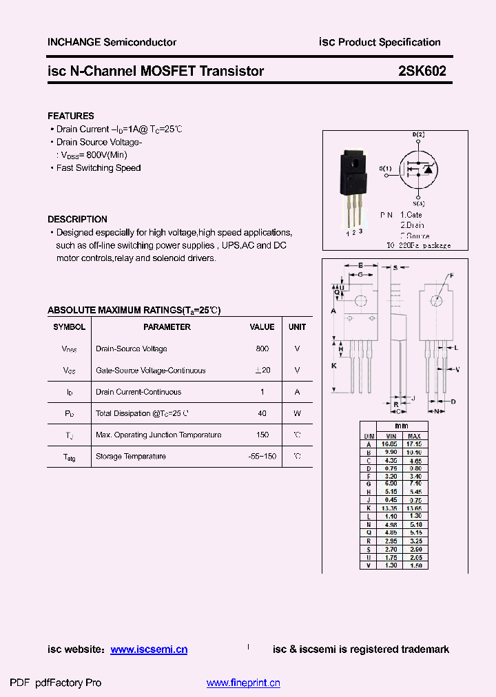 2SK602_8556725.PDF Datasheet