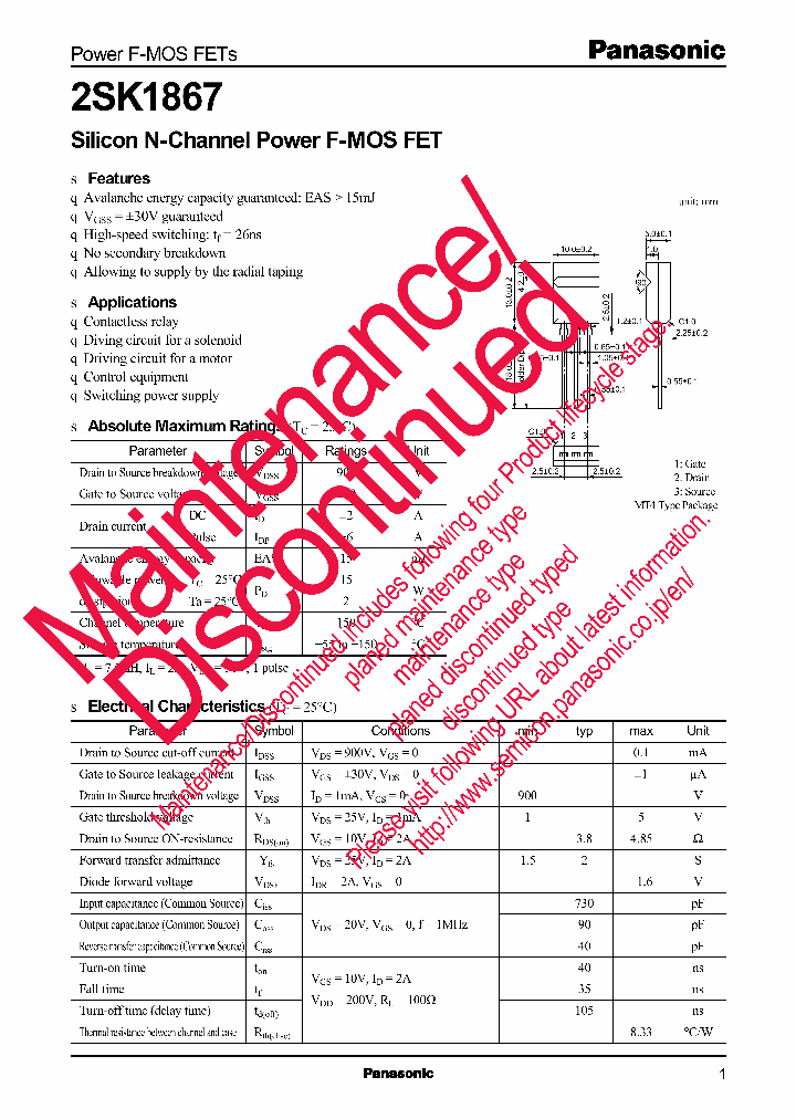 2SK1867_8559599.PDF Datasheet