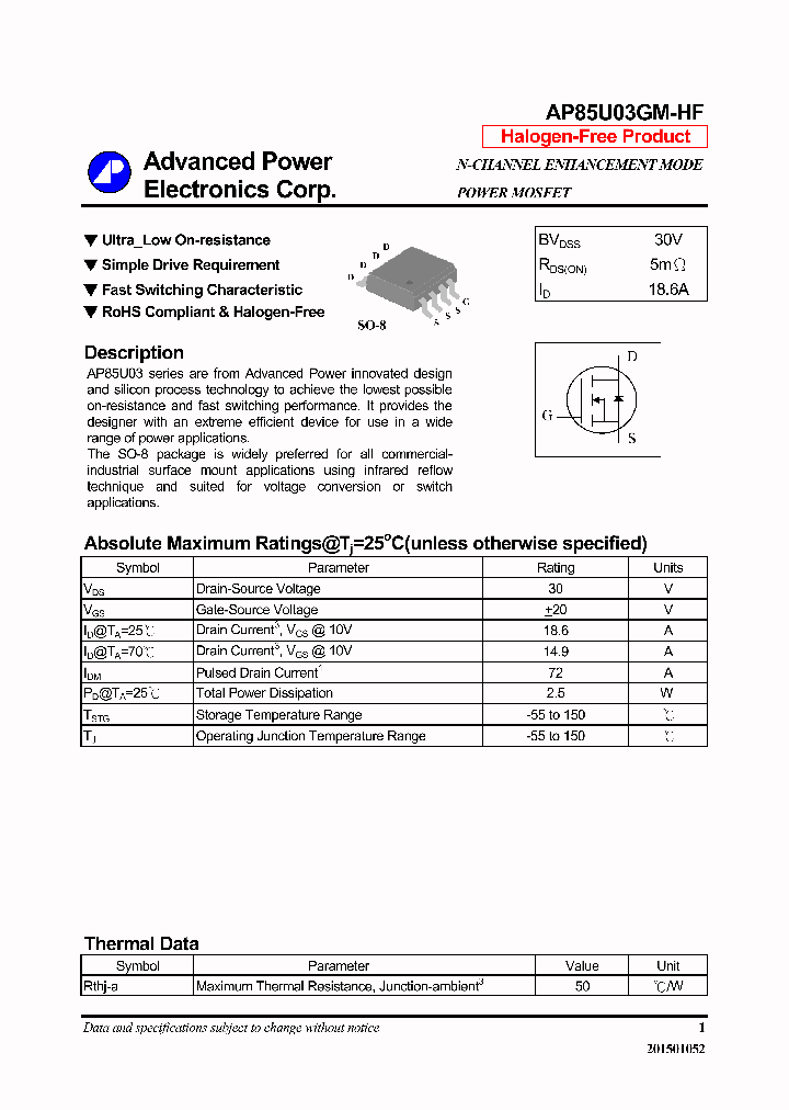 AP85U03GM-HF-16_8572407.PDF Datasheet