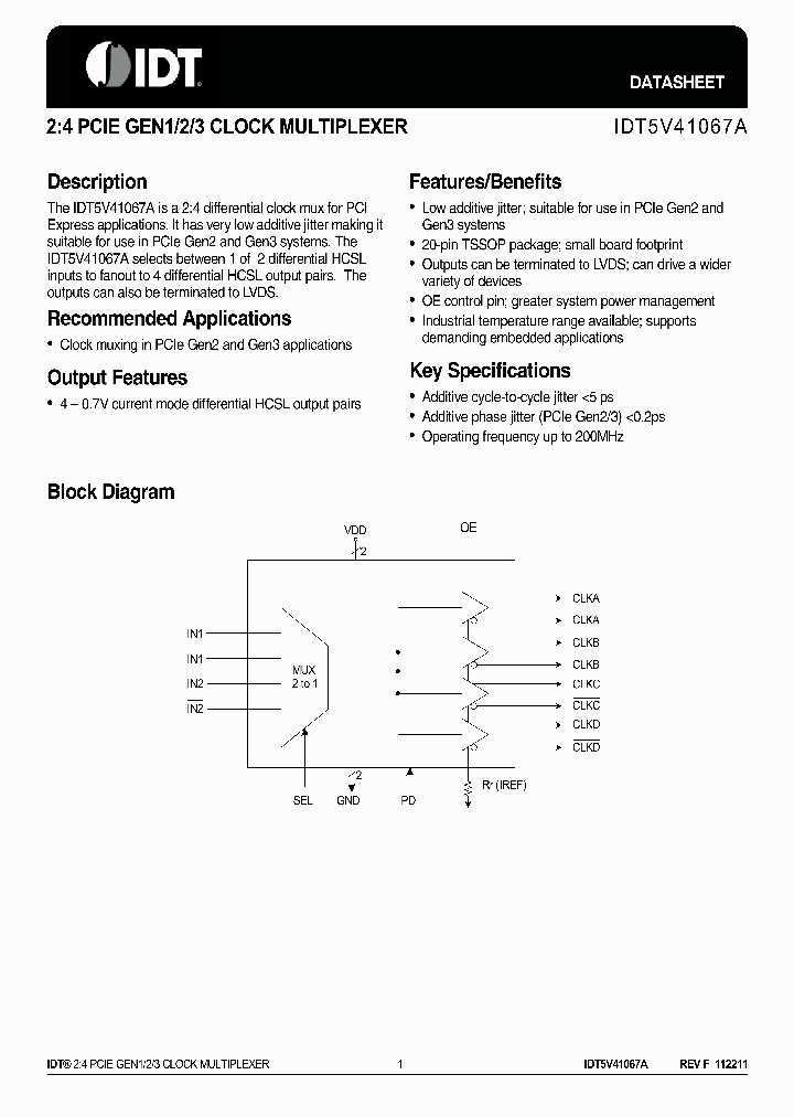 IDT5V41067A_8596822.PDF Datasheet