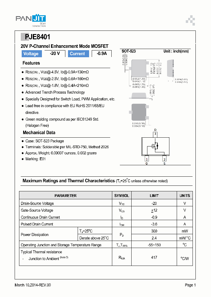 PJE8401_8600730.PDF Datasheet