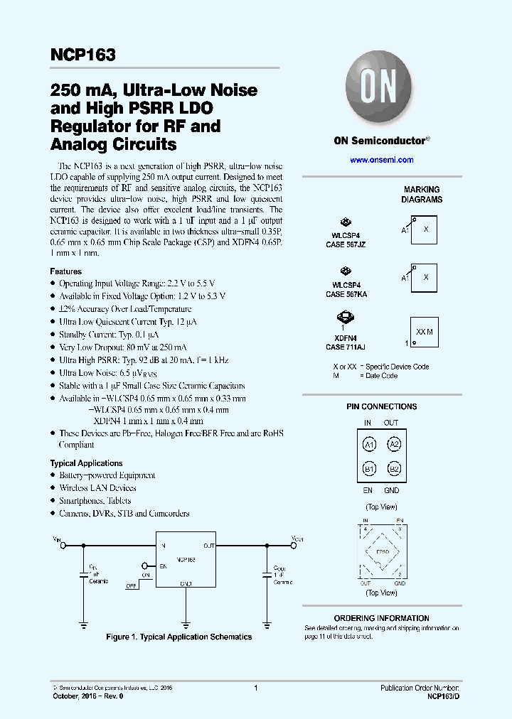 NCP163AFCS260T2G_8612725.PDF Datasheet