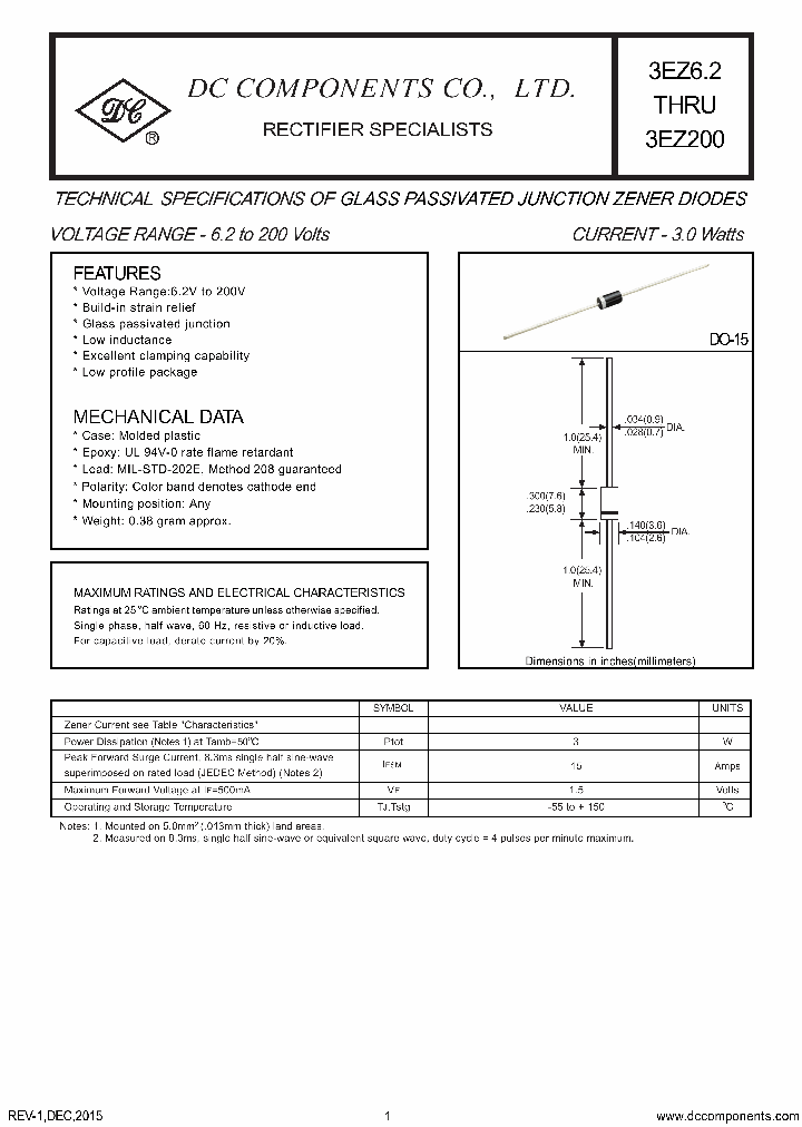 3EZ140_8616455.PDF Datasheet