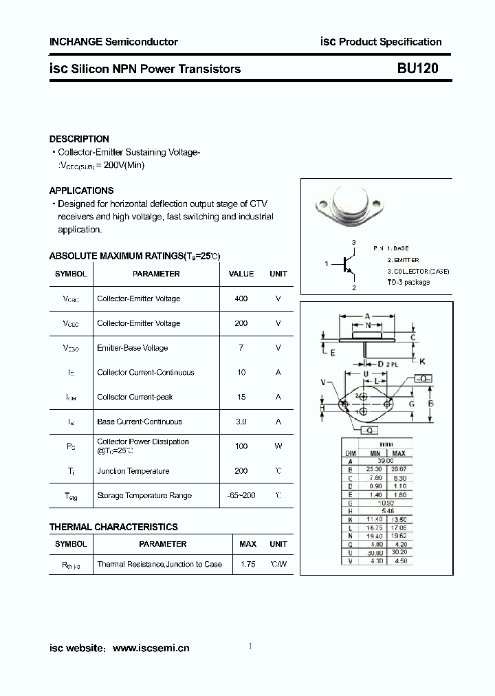 BU120_8616627.PDF Datasheet