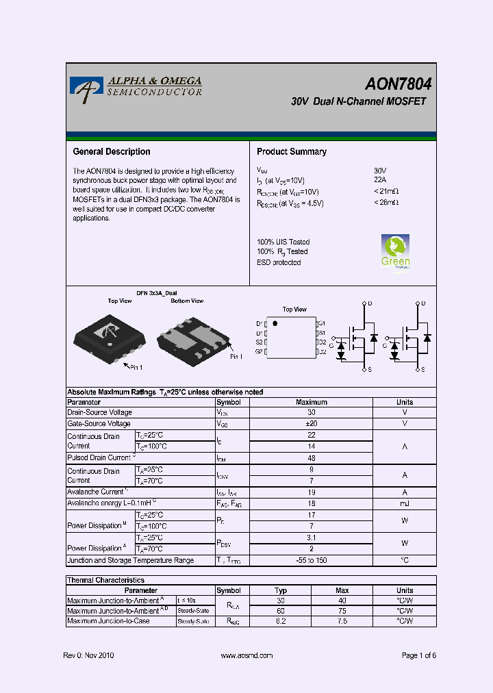 AON7804_8624110.PDF Datasheet