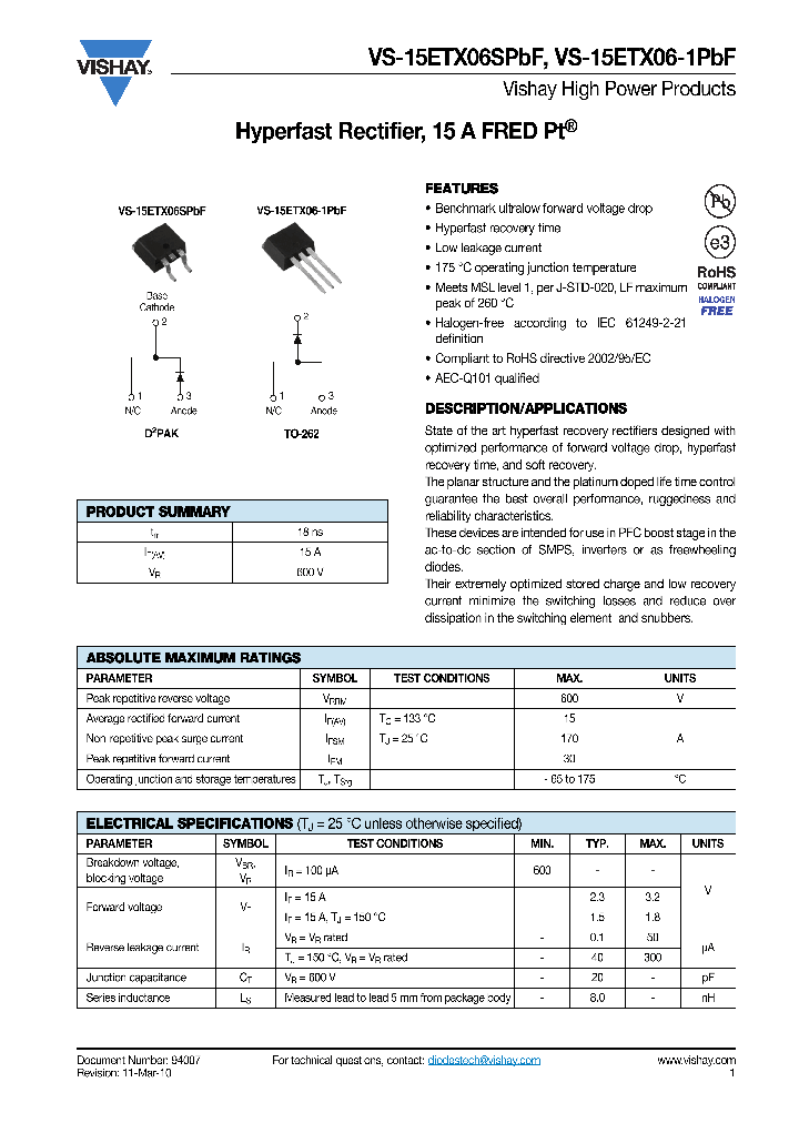 15ETX06SPBF-10_8624349.PDF Datasheet