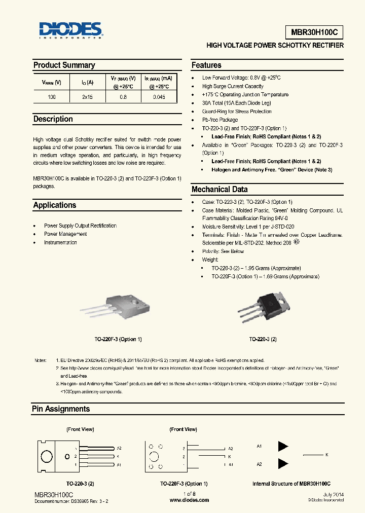 MBR30H100CT-G1_8626193.PDF Datasheet