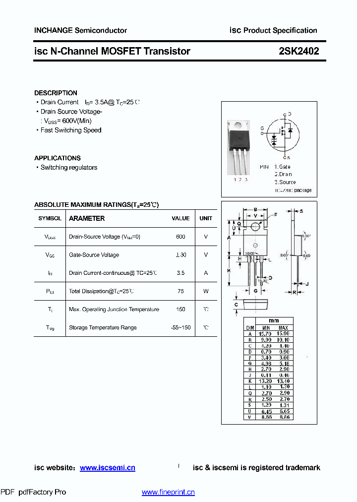 2SK2402_8630362.PDF Datasheet