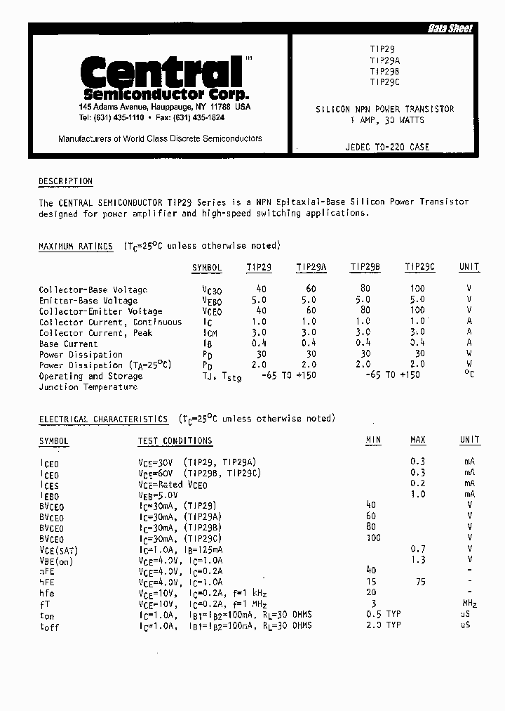 TIP29C_8637280.PDF Datasheet