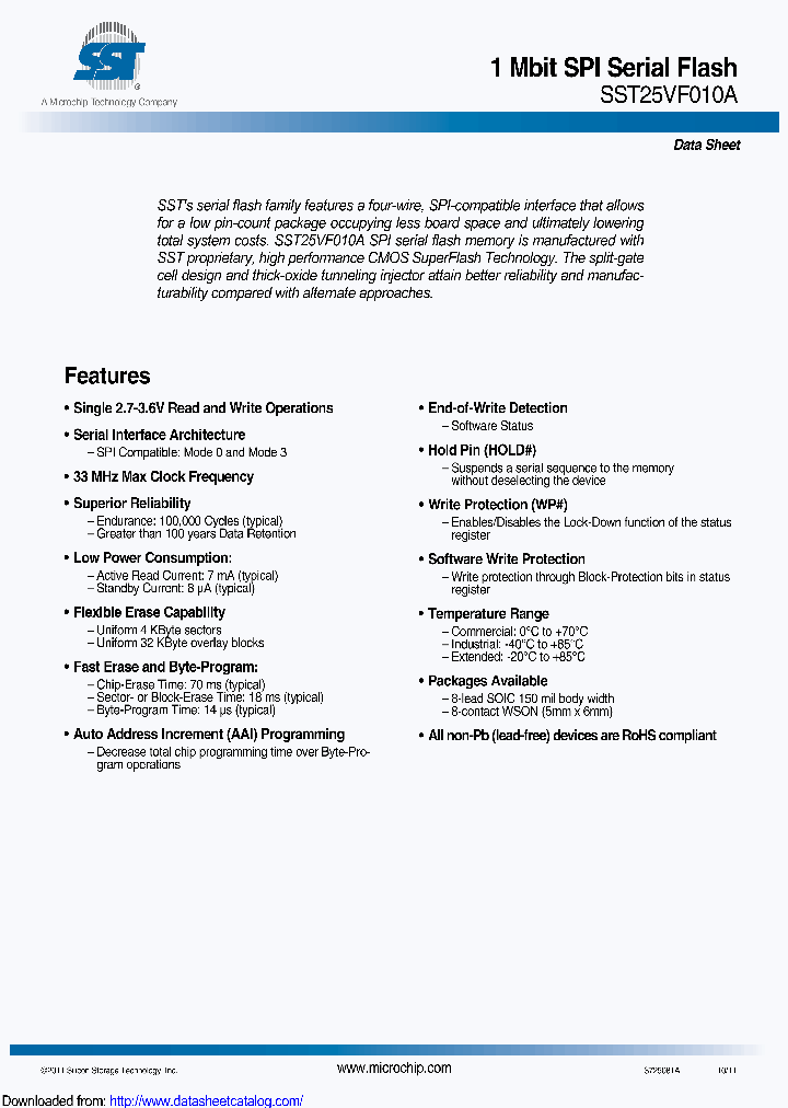 SST25VF010A-33-4I-SAE-OZM-T_8640130.PDF Datasheet