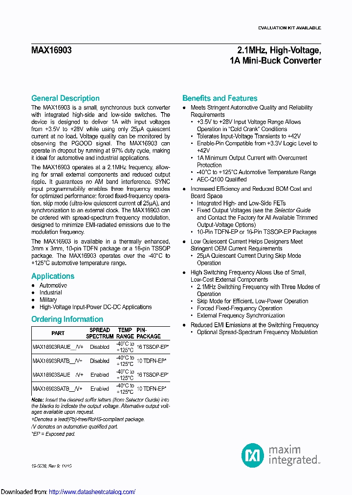 MAX16903SAUE33T_8654164.PDF Datasheet