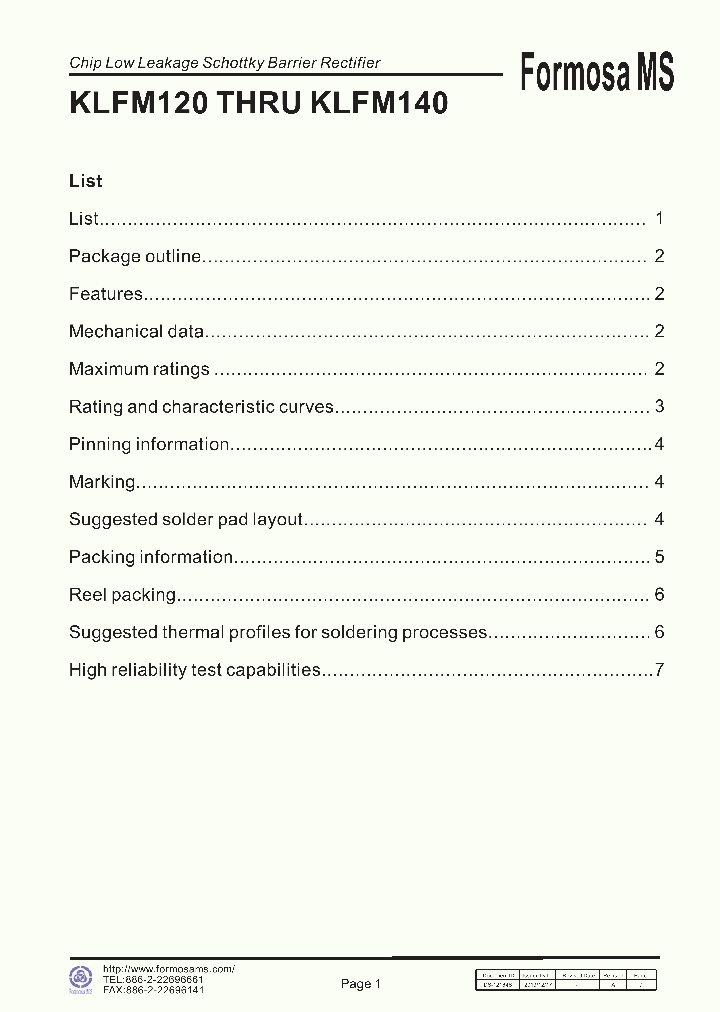 KLFM130_8660975.PDF Datasheet