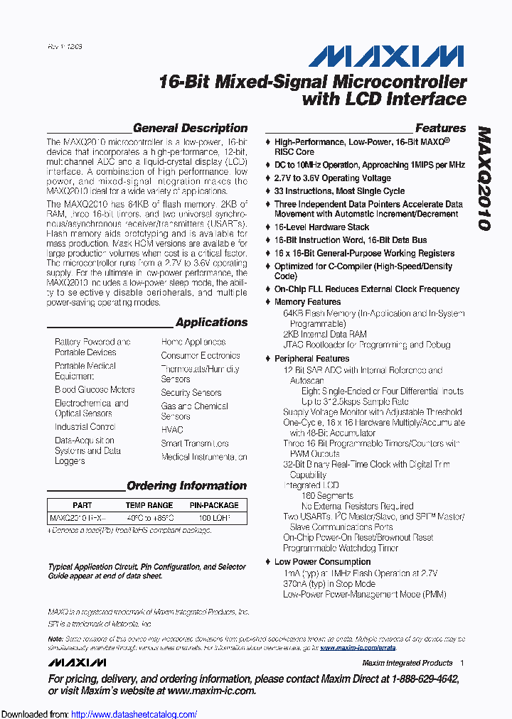MAXQ2010-RFX_8671288.PDF Datasheet