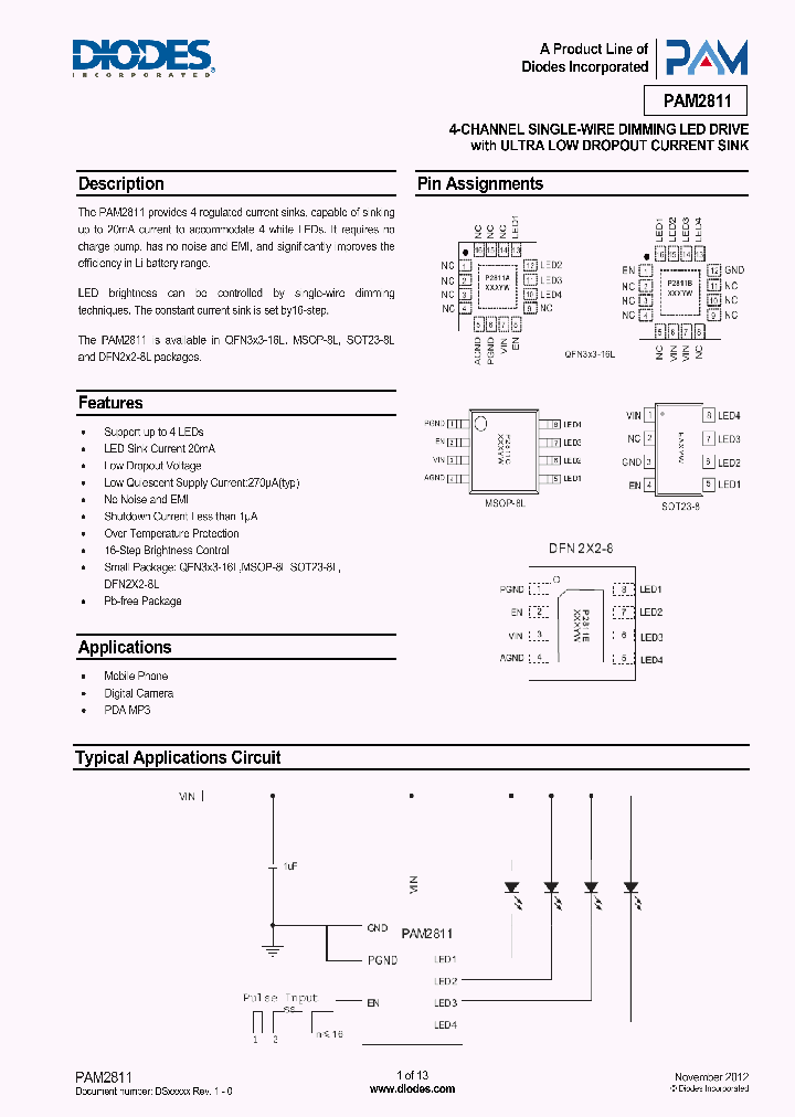 PAM2811EYCR_8673075.PDF Datasheet