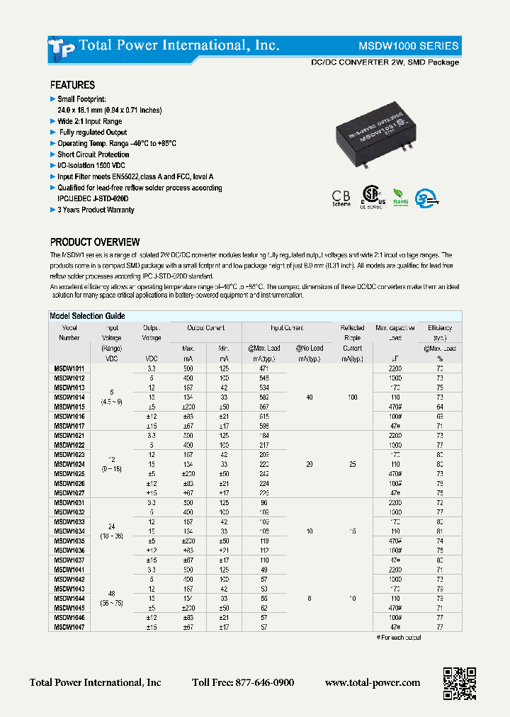 MSDW1000_8680007.PDF Datasheet