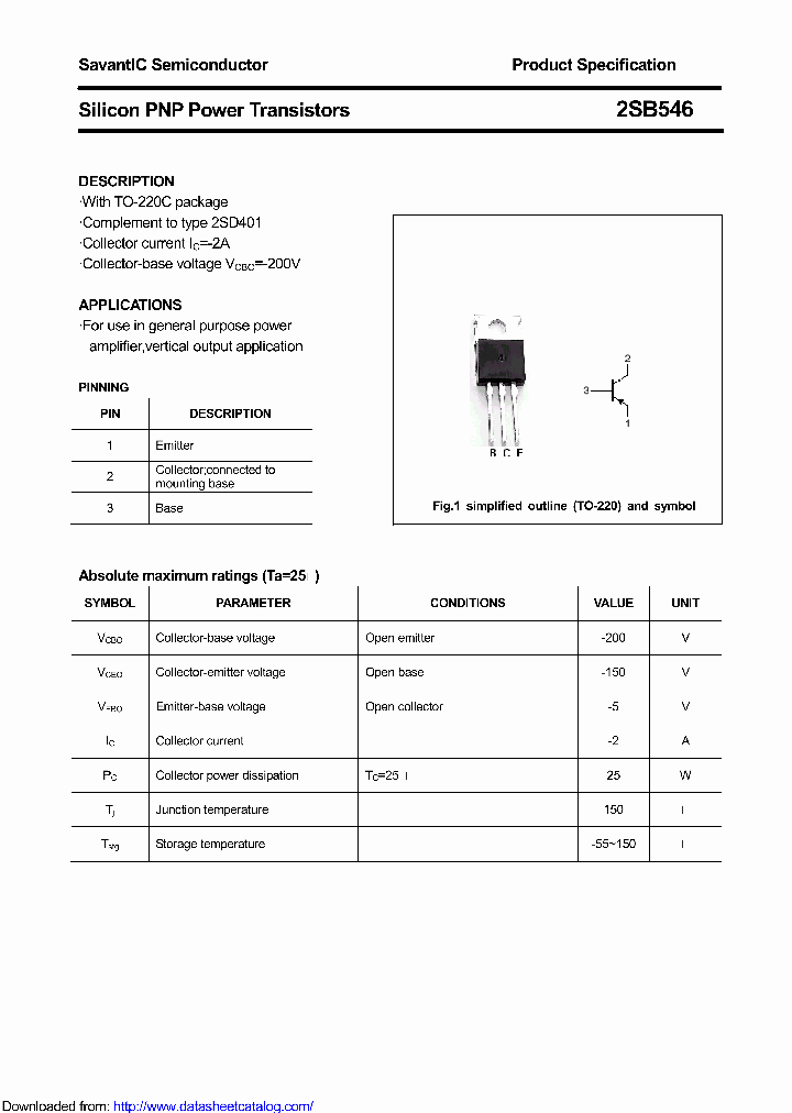 2SB546_8693269.PDF Datasheet