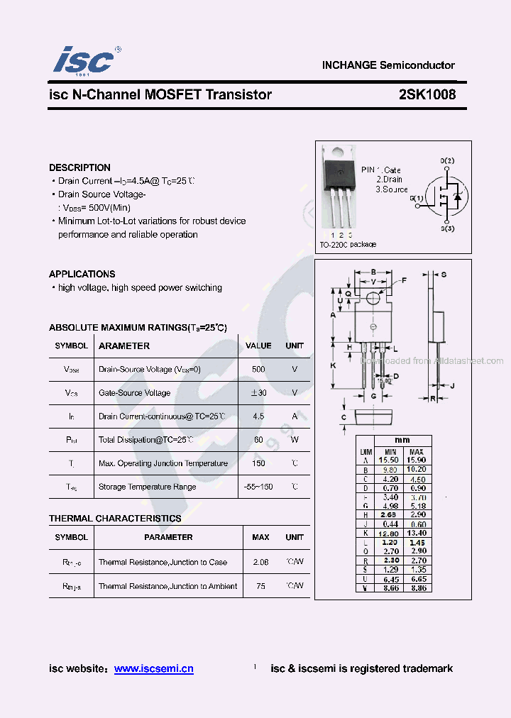 2SK1008_8704647.PDF Datasheet