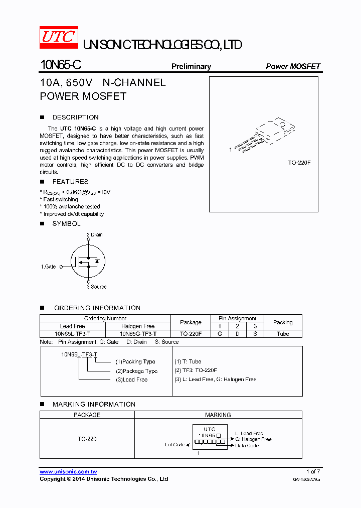 10N65-C_8712785.PDF Datasheet