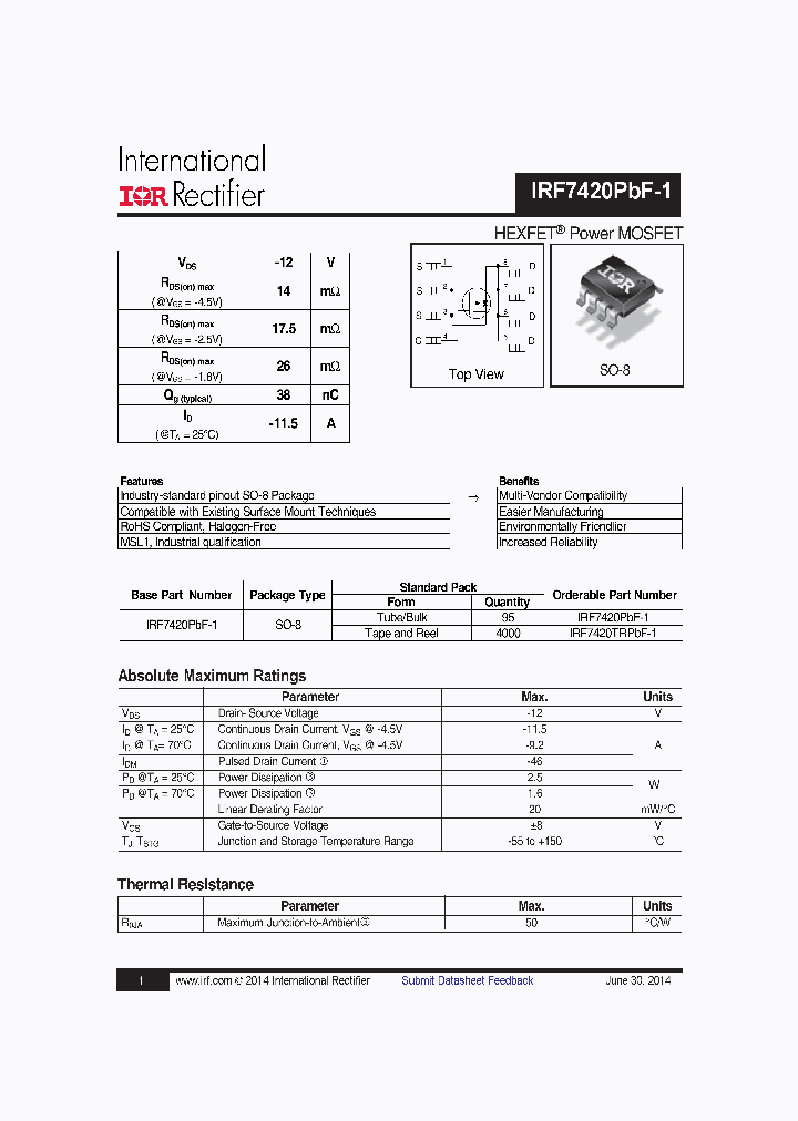 IRF7420PBF-1-15_8722350.PDF Datasheet