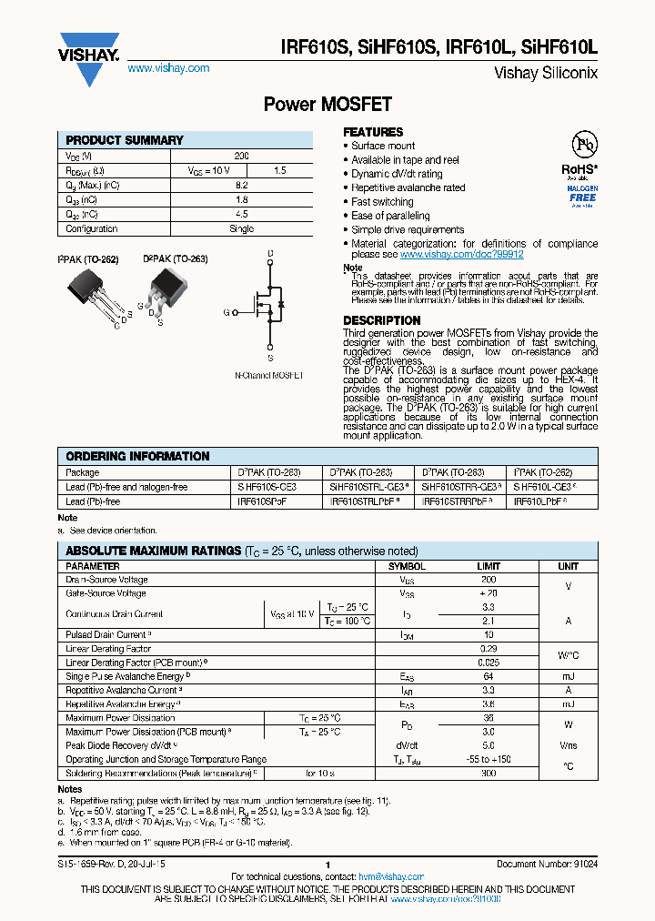 IRF610S_8726192.PDF Datasheet