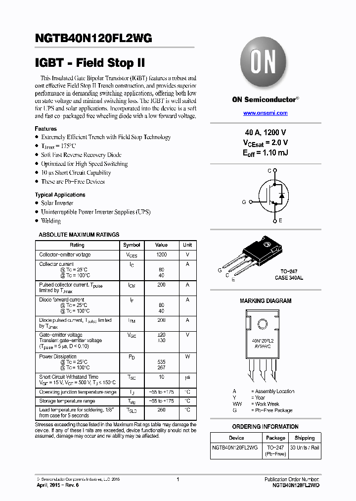 NGTB40N120FL2WG_8746301.PDF Datasheet