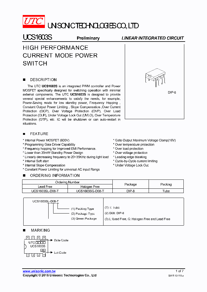 UCS1603SL-D08-T_8746589.PDF Datasheet