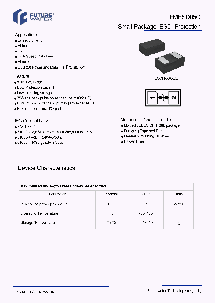 FMESD05C-15PF_8754205.PDF Datasheet