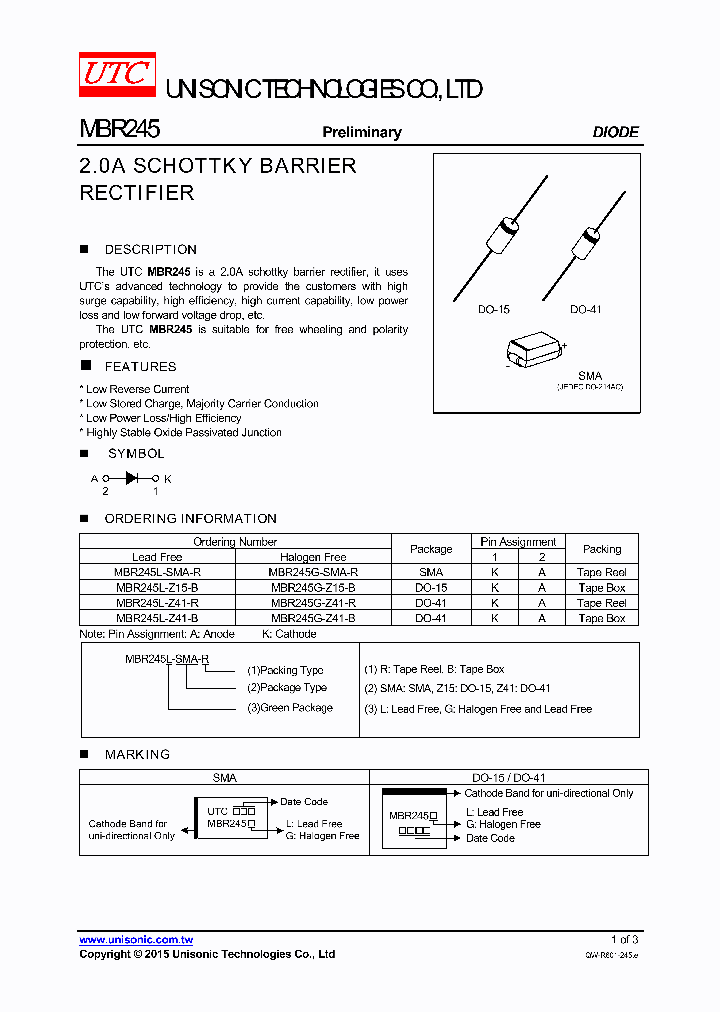 MBR245L-Z15-B_8760230.PDF Datasheet