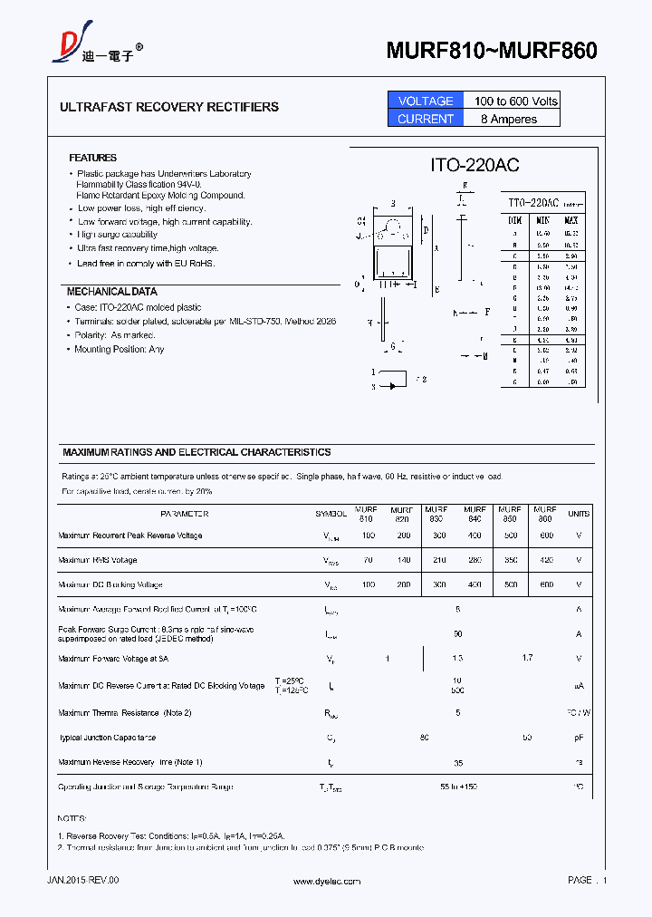 MURF860_8760190.PDF Datasheet