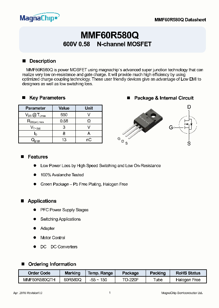 MMF60R580Q_8762329.PDF Datasheet