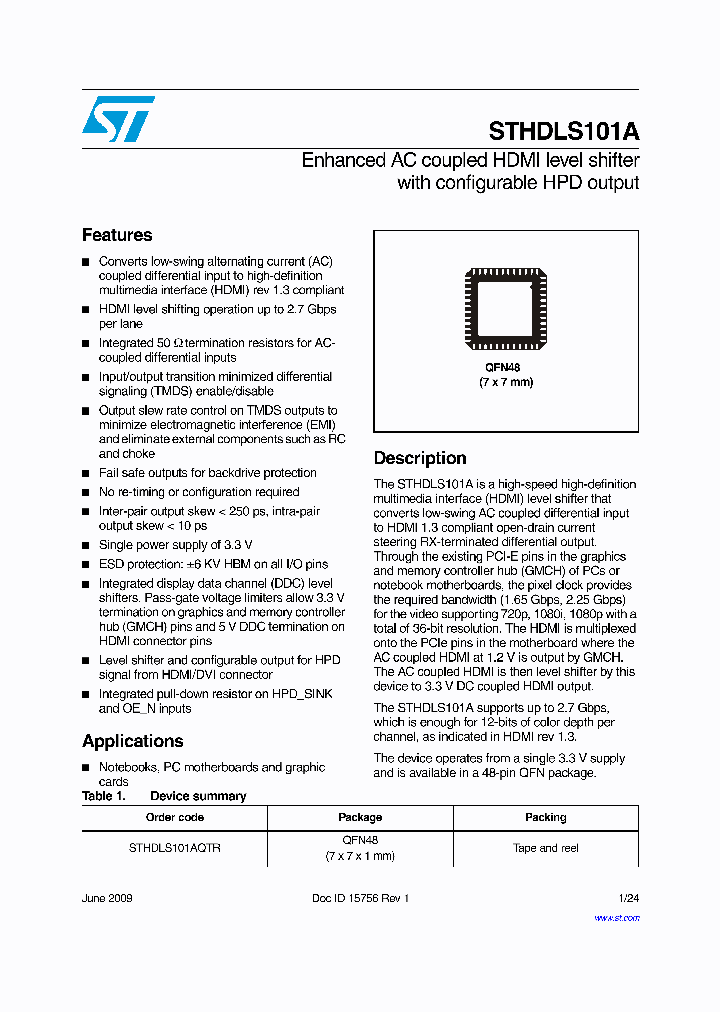 STHDLS101A_8763213.PDF Datasheet