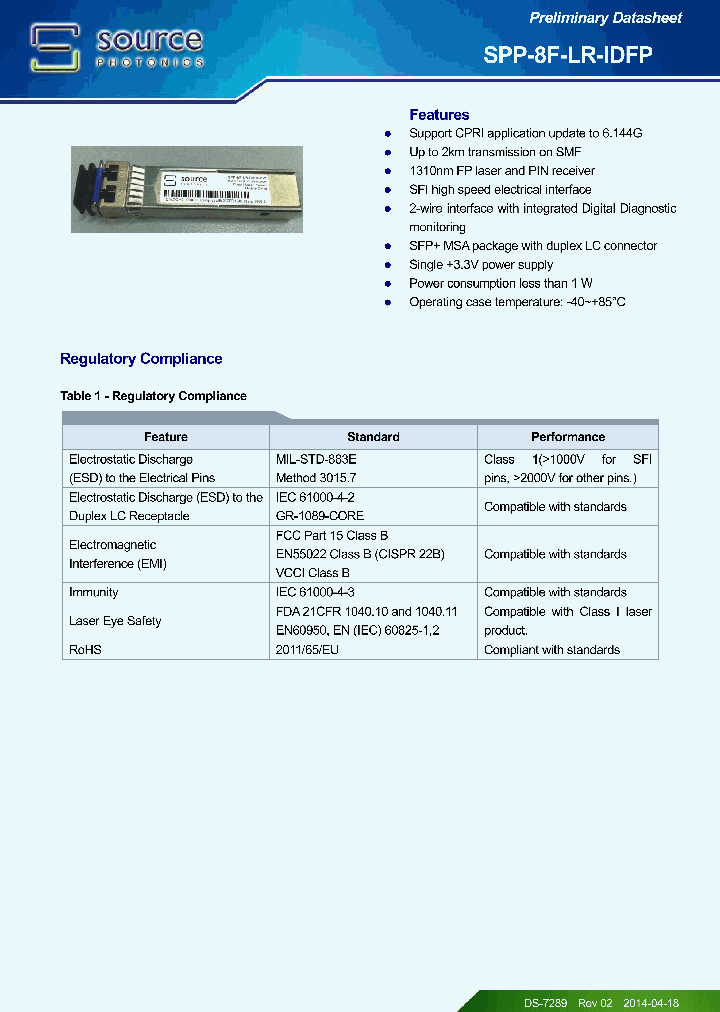 SPP-8F-LR-IDFP_8773211.PDF Datasheet